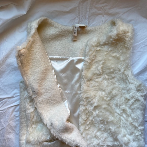 H&M Half Faux Fur Long Vest - Picture 3 of 3